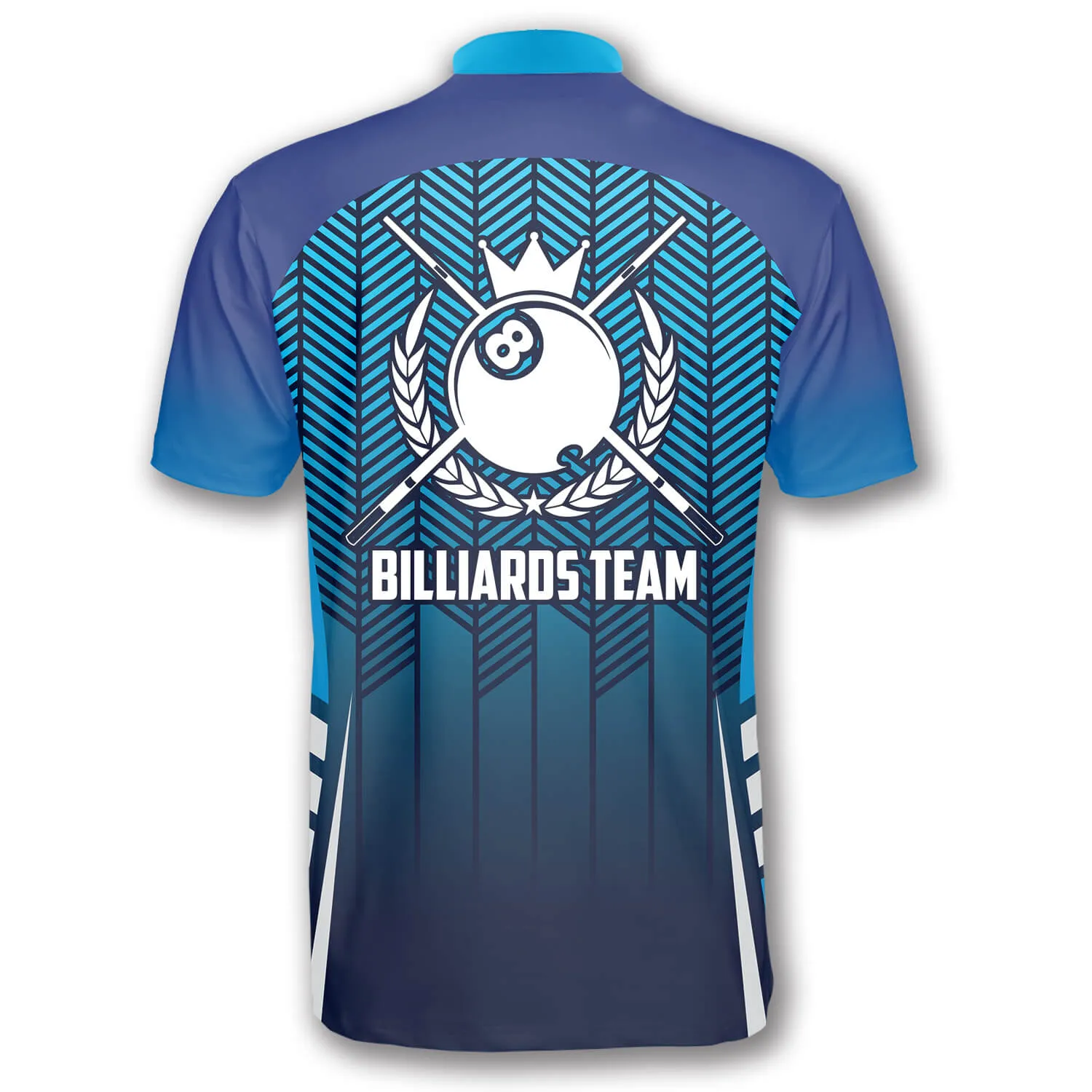 3D All Over Print Blue Abstract Sports Style Custom Billiard Jerseys for Men, Shirt for Billiard Player