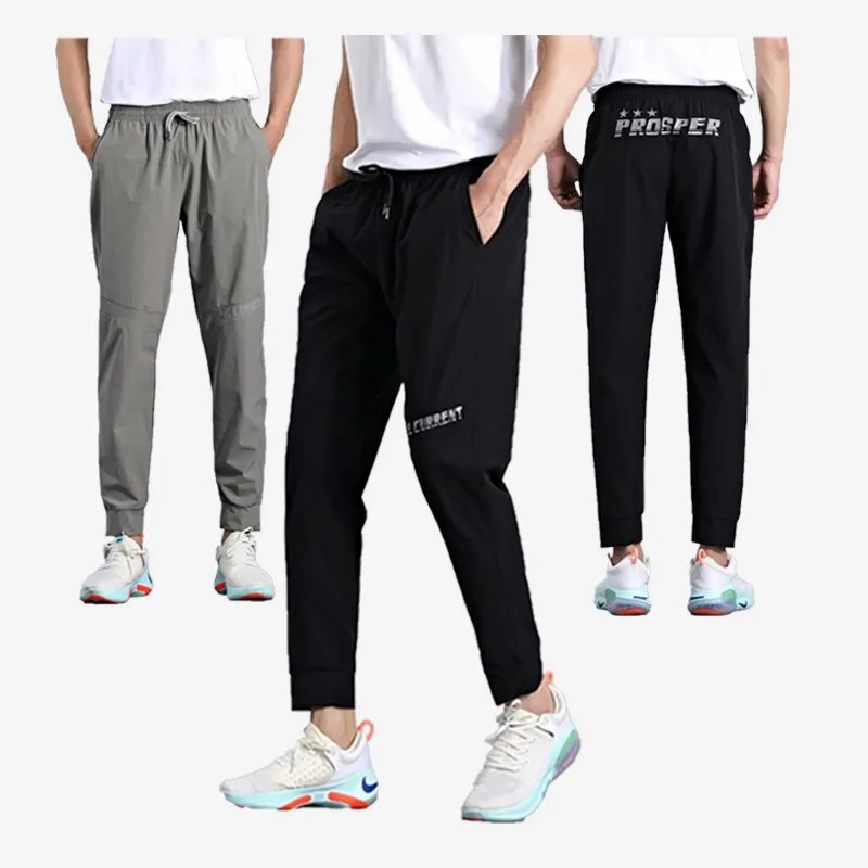 5XL Plus Size Men Casual Pants Running Fitness Sports Elasticity Breathable Thin Slim Fit Sweatpants Exercises Full Length