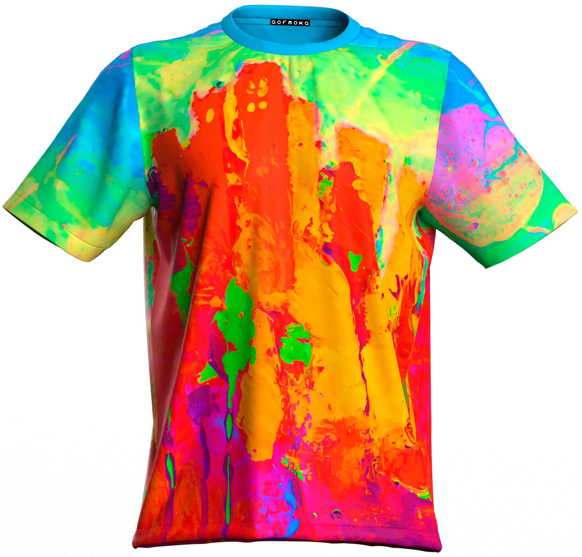 Acid Rave Tshirt Glow in Ultraviolet Fluorescent Drip City