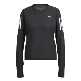 ADIDAS OWN THE RUN LONG SLEEVE TEE WOMEN'S - BLACK