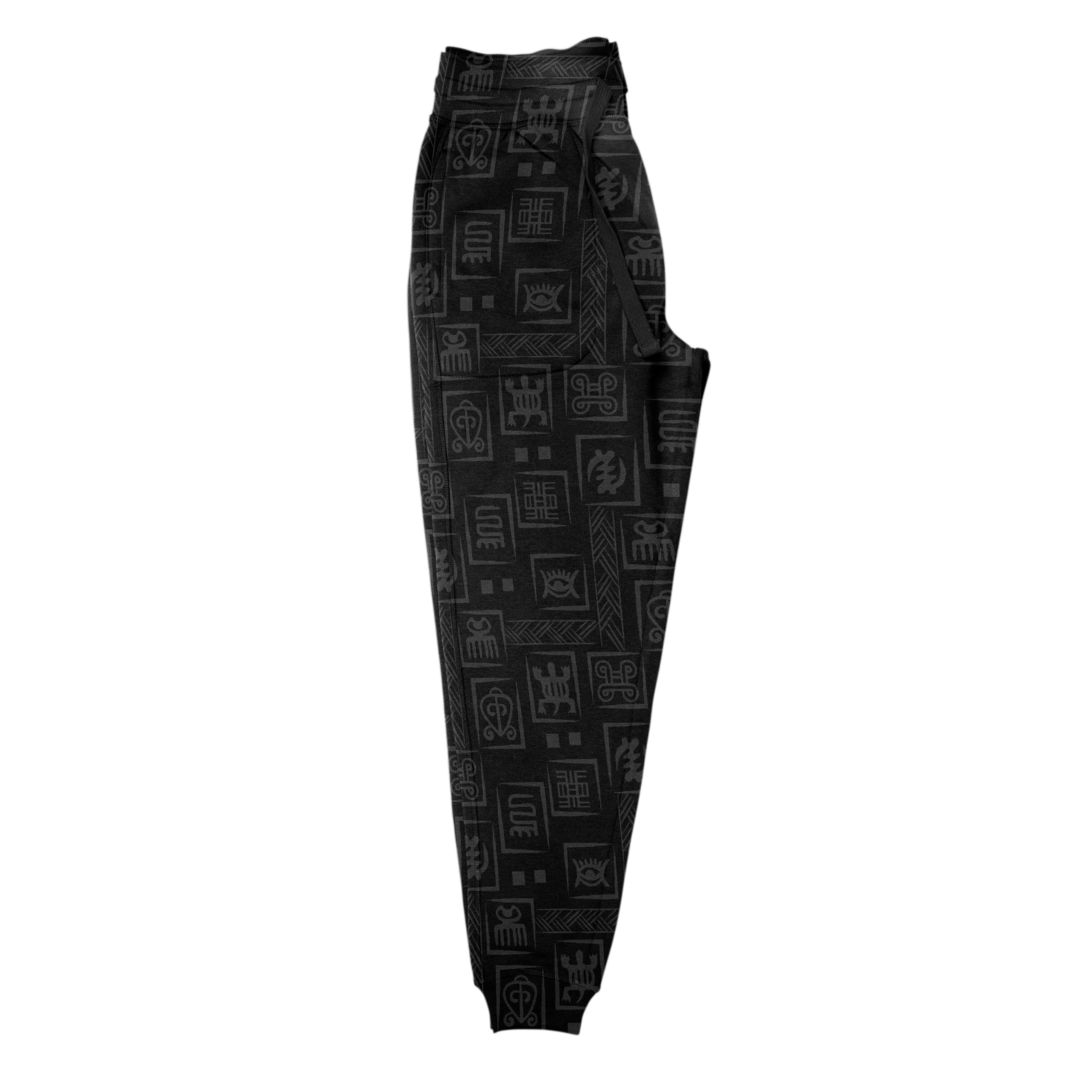 Adinkra Symbols Print Joggers