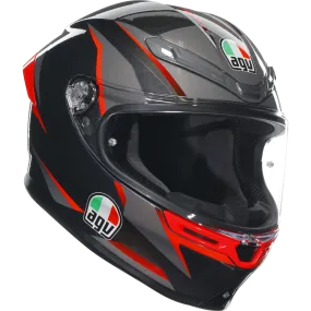 AGV K6-S Slashcut - Black / Grey / Red