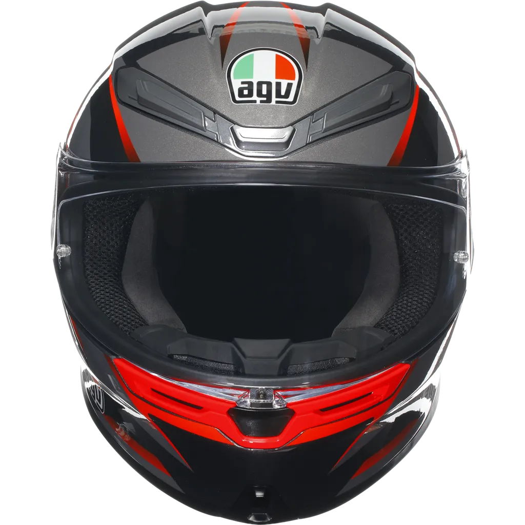 AGV K6-S Slashcut - Black / Grey / Red