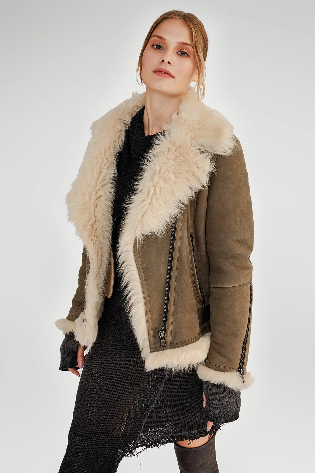 Amber - Shearling Jacket