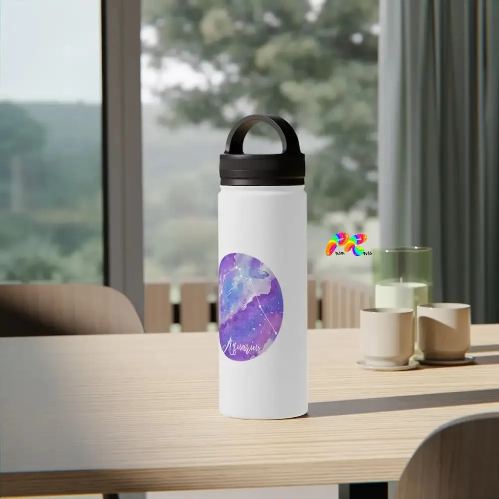 Aquarius Stainless Steel Water Bottle, Handle Lid