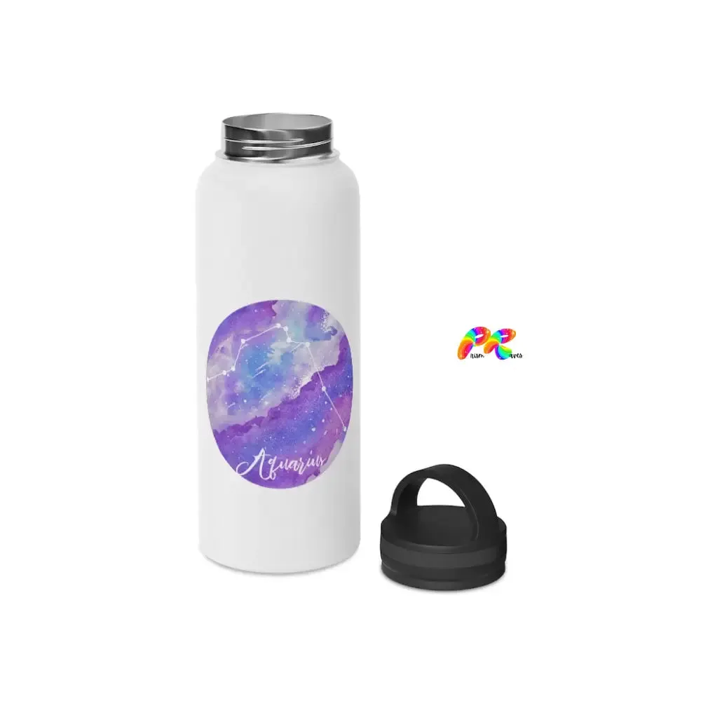 Aquarius Stainless Steel Water Bottle, Handle Lid