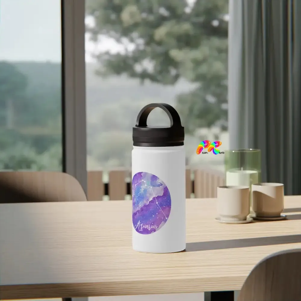 Aquarius Stainless Steel Water Bottle, Handle Lid