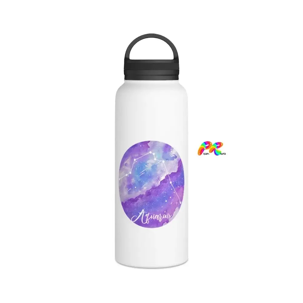 Aquarius Stainless Steel Water Bottle, Handle Lid