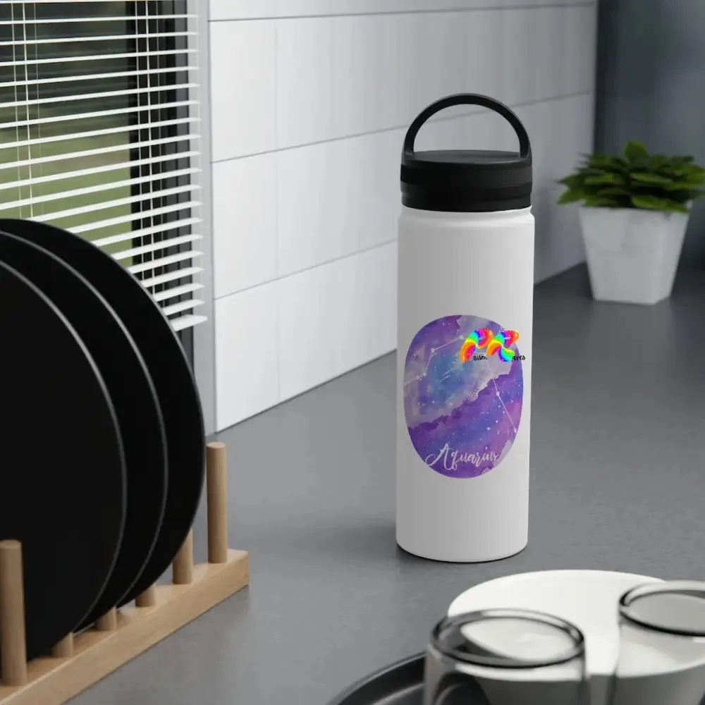 Aquarius Stainless Steel Water Bottle, Handle Lid