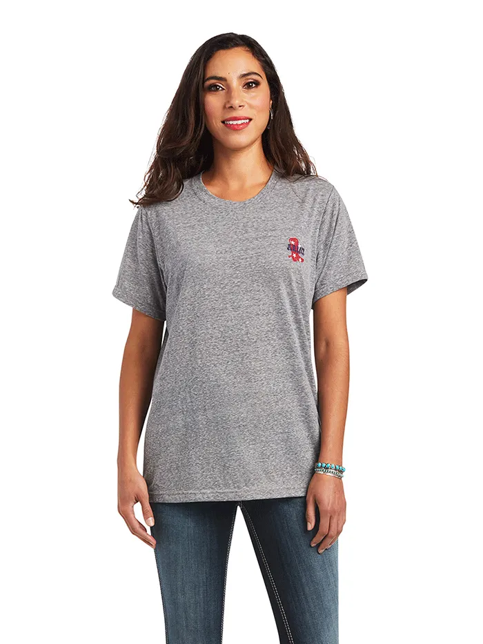 Ariat 10040511 Womens Singing the Blues Tee Charcoal Grey