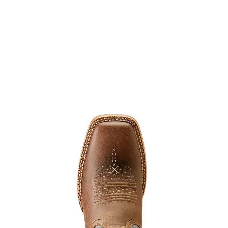 'Ariat' Men's 13" Standout Western Square Toe -  Loco Brown / Cloud Blue