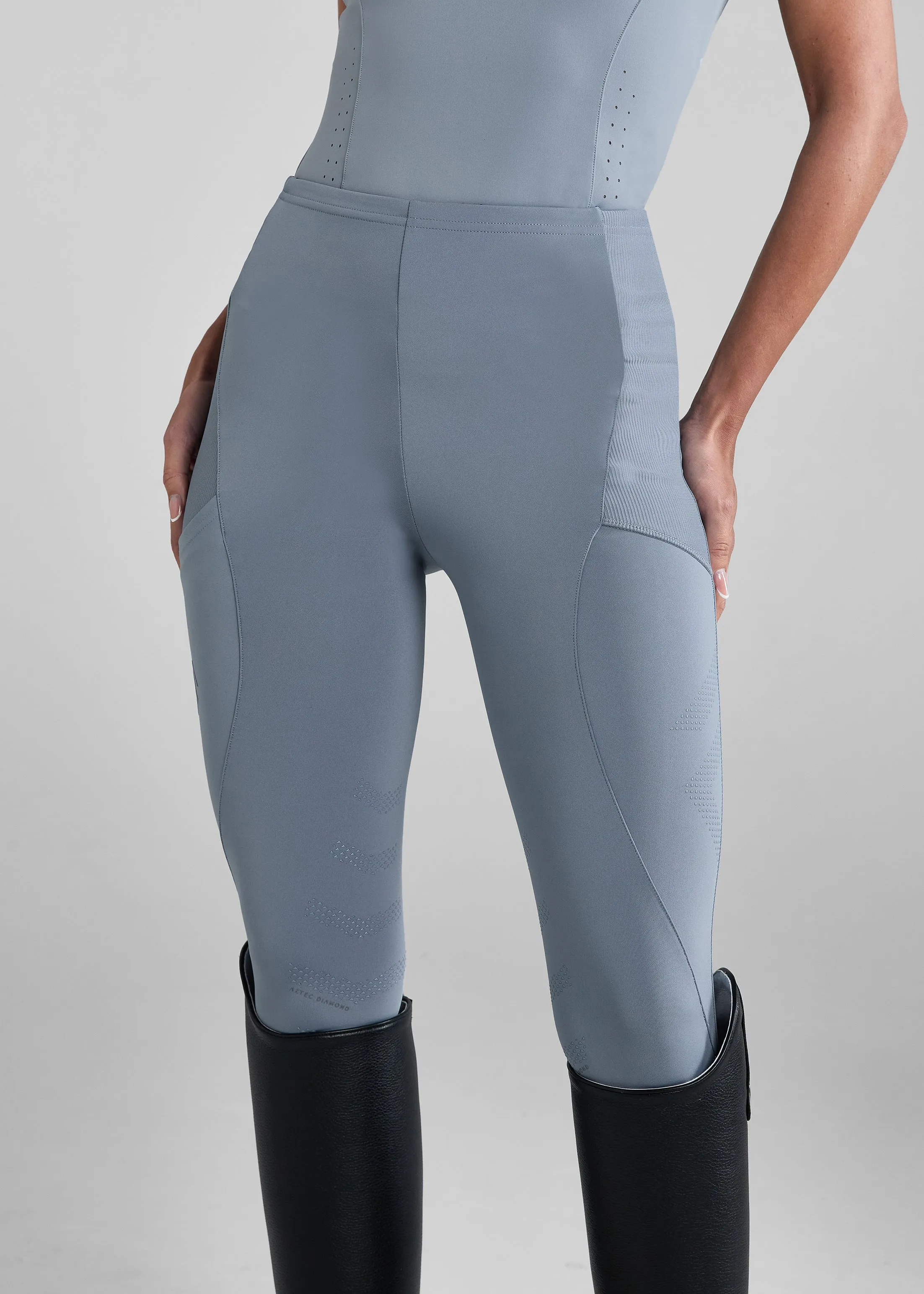 Ash Blue Core Leggings Knee Grip