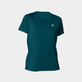 Asics Womens Core Ss Top Green _ 180990 _ Green