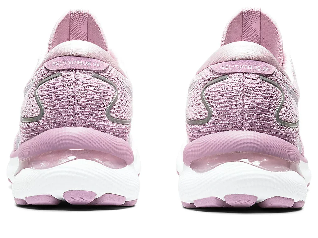 ASICS Women's GEL-NIMBUS 24 (Barely Rose/White)