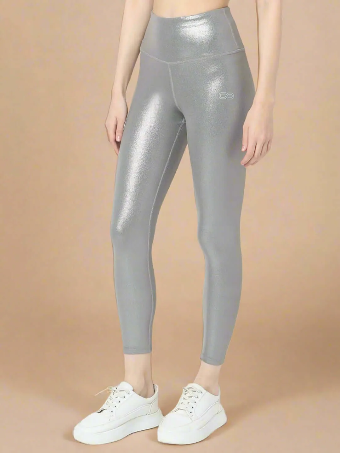 Ath Track Gloss Leggings Shiny Grey