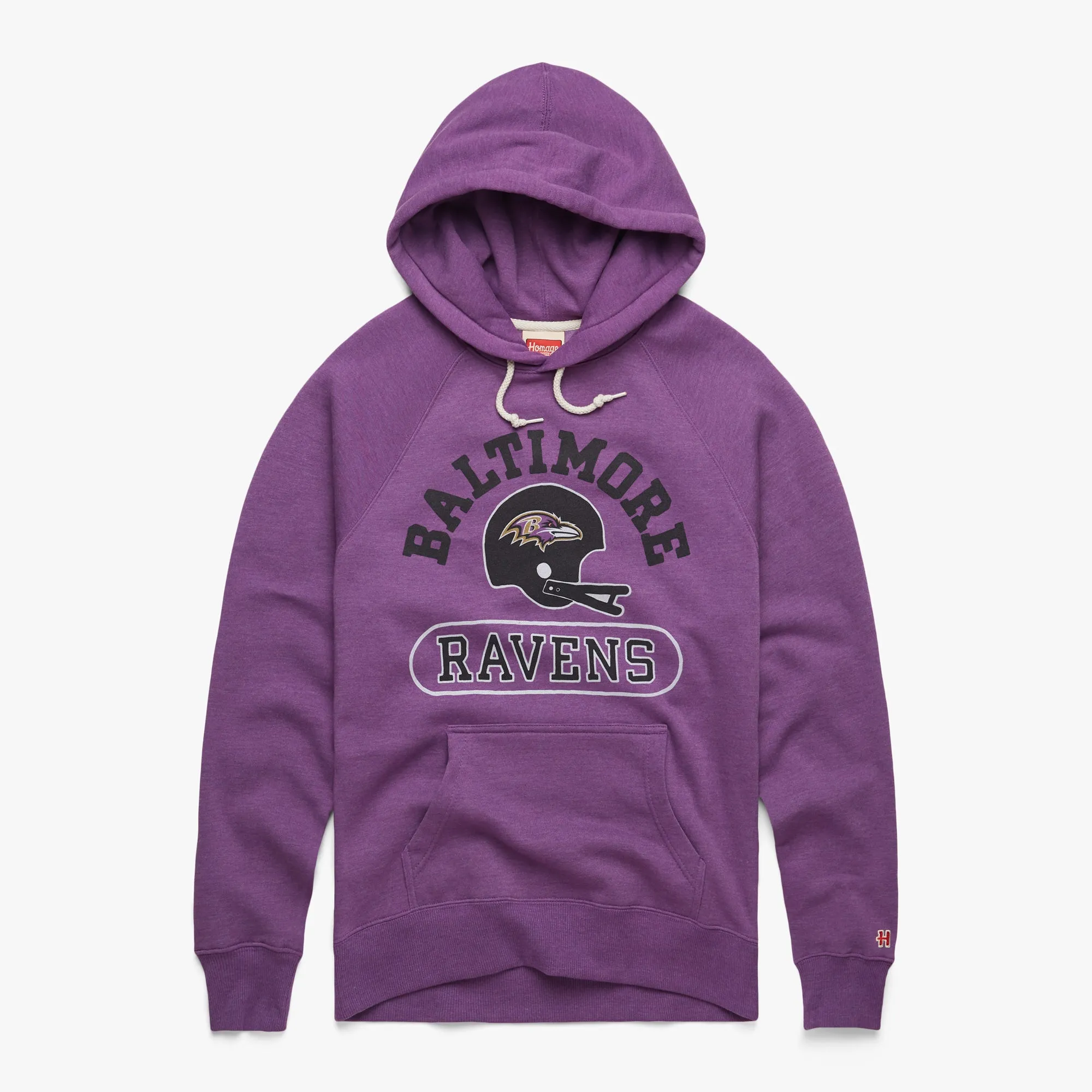 Baltimore Ravens Throwback Helmet Hoodie