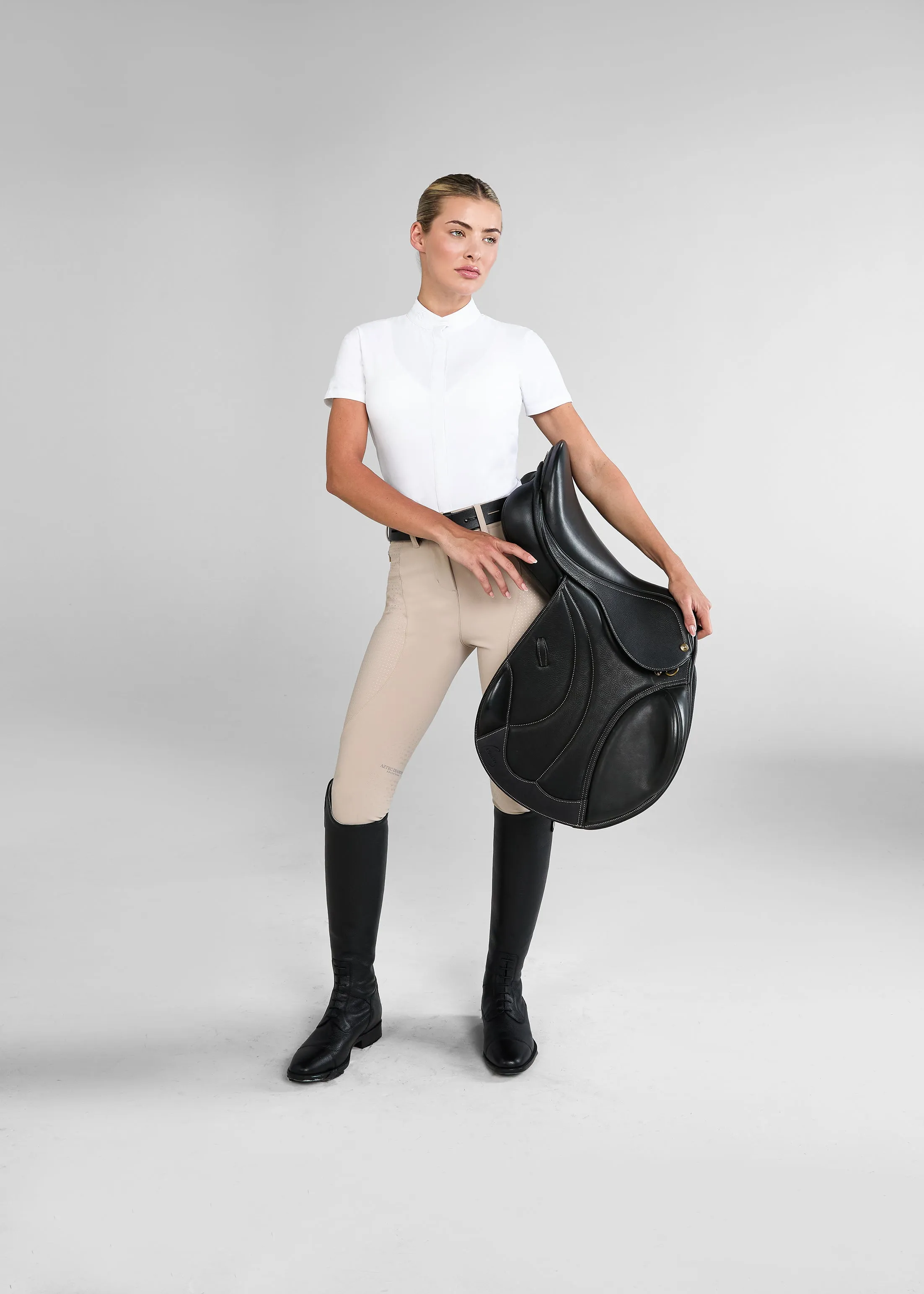 Beige Performance Breeches Knee Grip