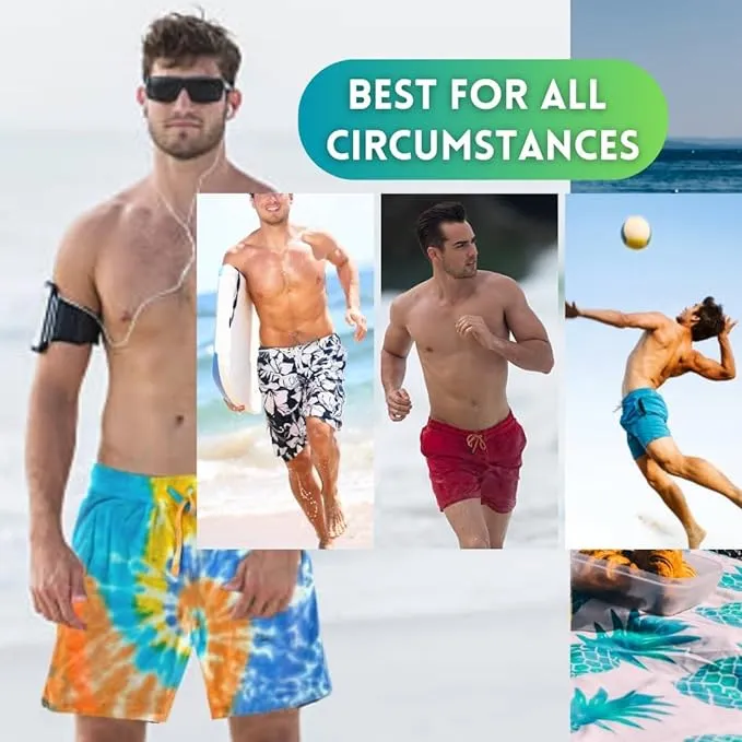 Ben Din Tie Dye Shorts Men |Quick Dry Tie Dye Swim Trunks for Men | Work Out Sweat-Absorbing |Beach Shorts for Bathing