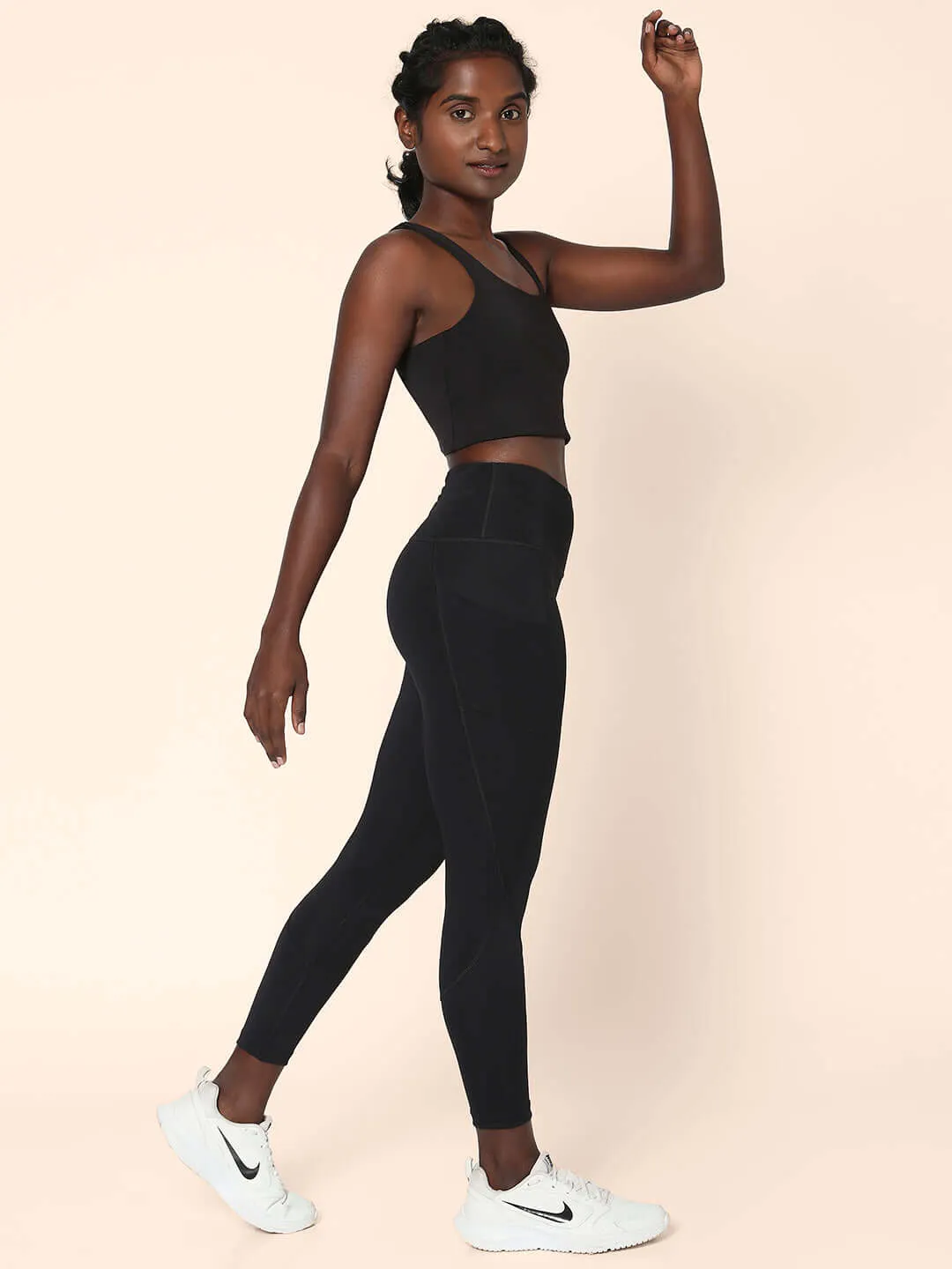 Black High Impact Action Bra & Aura Leggings