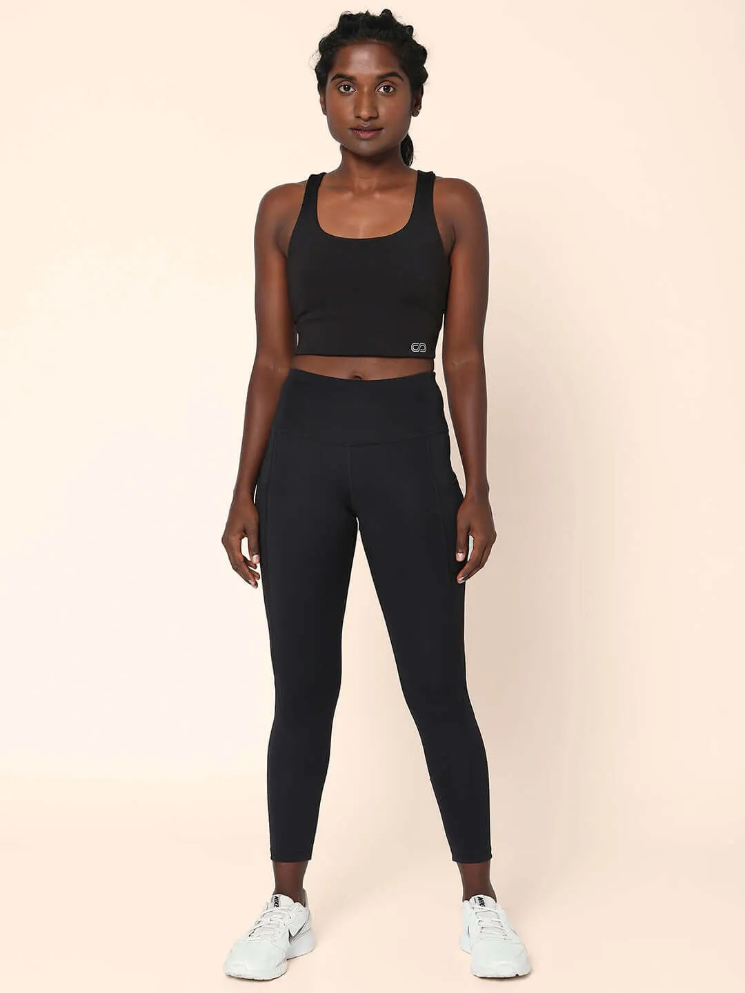 Black High Impact Action Bra & Aura Leggings