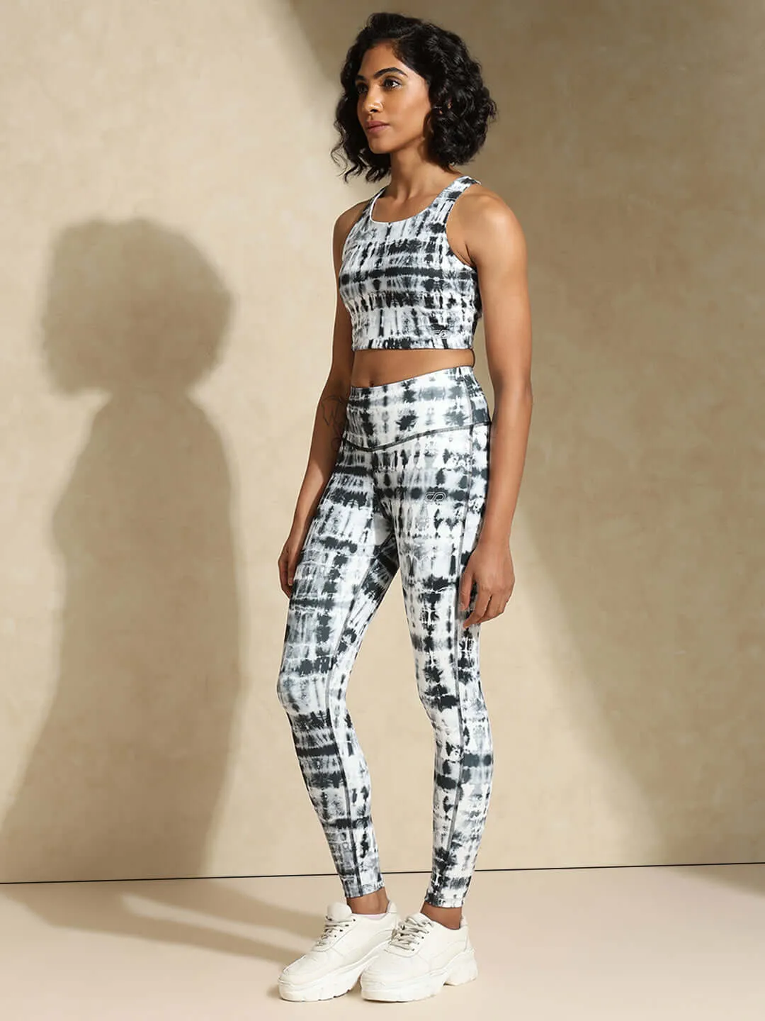 Black Shibori High Impact Action Bra & Luxe Leggings