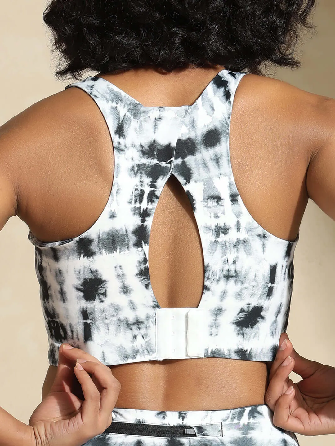 Black Shibori High Impact Action Bra & Luxe Leggings