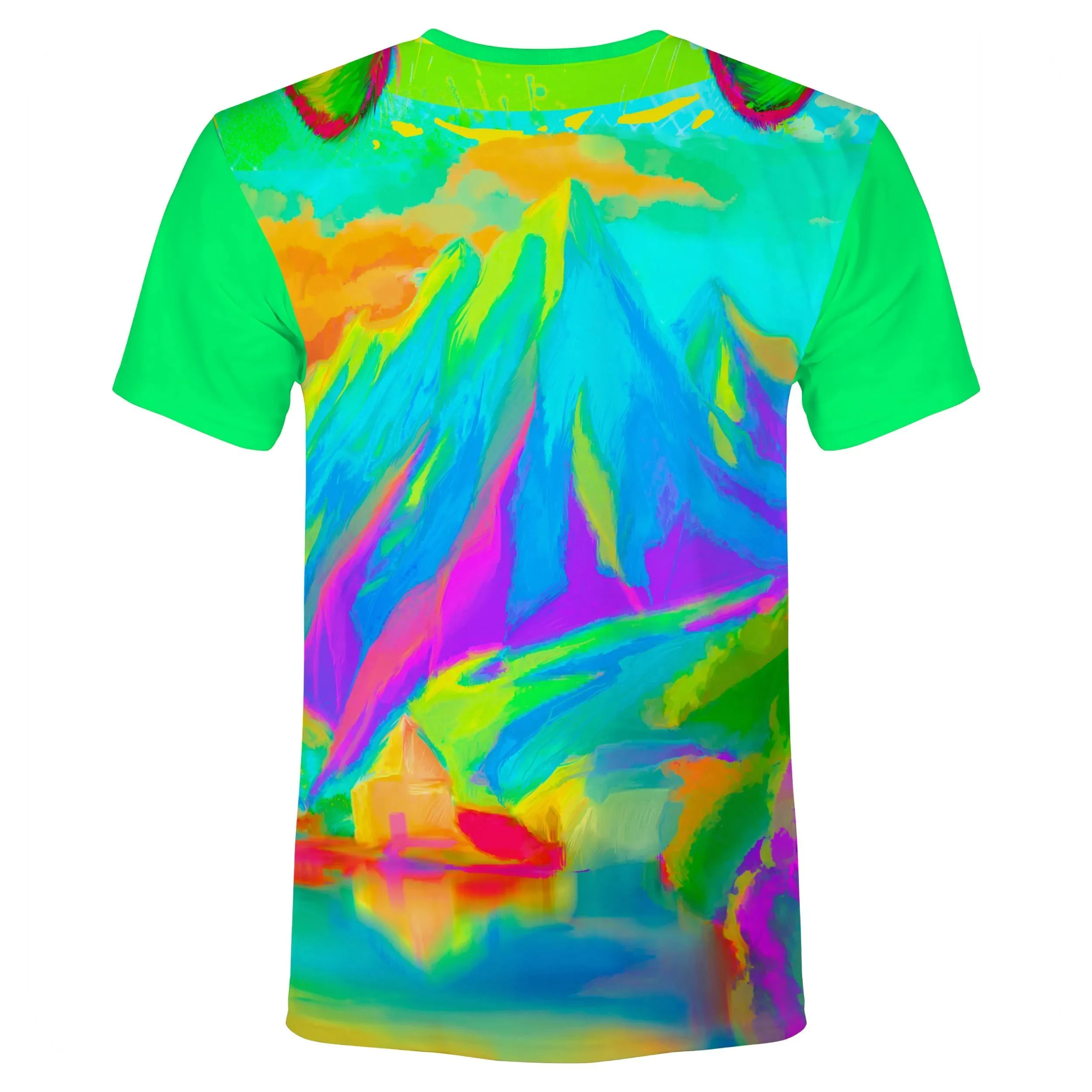 Blacklight Psychedelic T Shirt Glow Cats Cats Cats