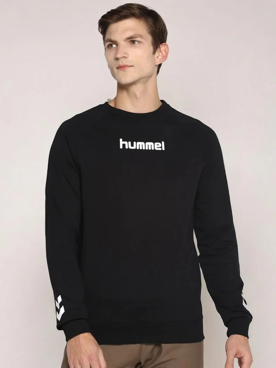 Casoi Men's Solid Regular Fit Round Neck Cotton Rich Sweatshirt Comfortable soft Fabric for Everyday Use Ideal for Casual wear