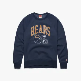 Chicago Bears Helmet Retro Crewneck