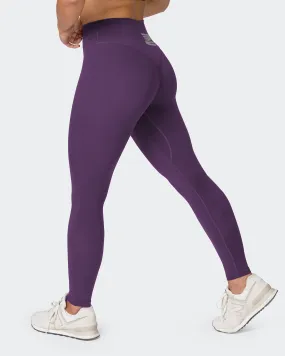 CLASSIC HIGH WAISTED LEGGINGS (Dark Purple)