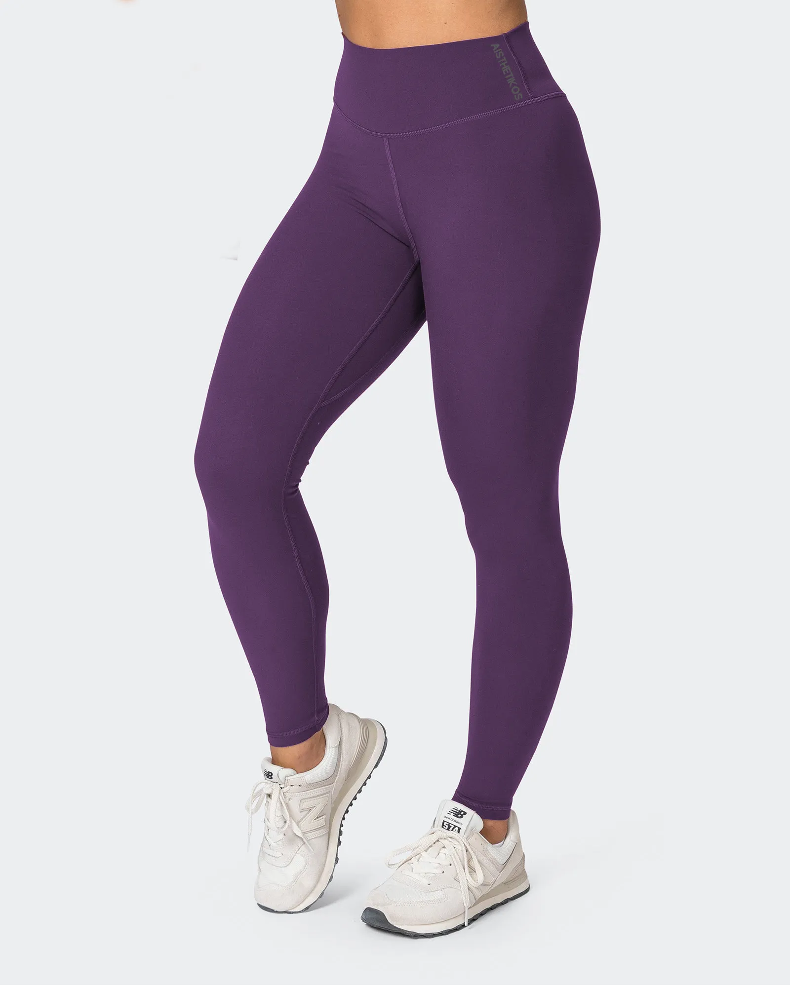 CLASSIC HIGH WAISTED LEGGINGS (Dark Purple)