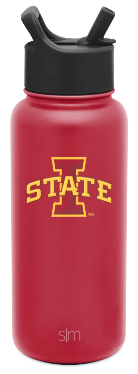 Collegiate Summit Water Bottle with Straw Lid