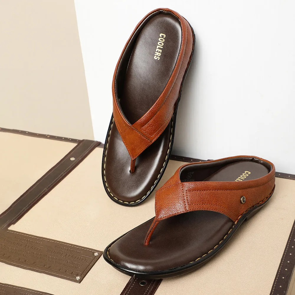 Coolers By Liberty AVN-08 Casual Tan Slippers For Men