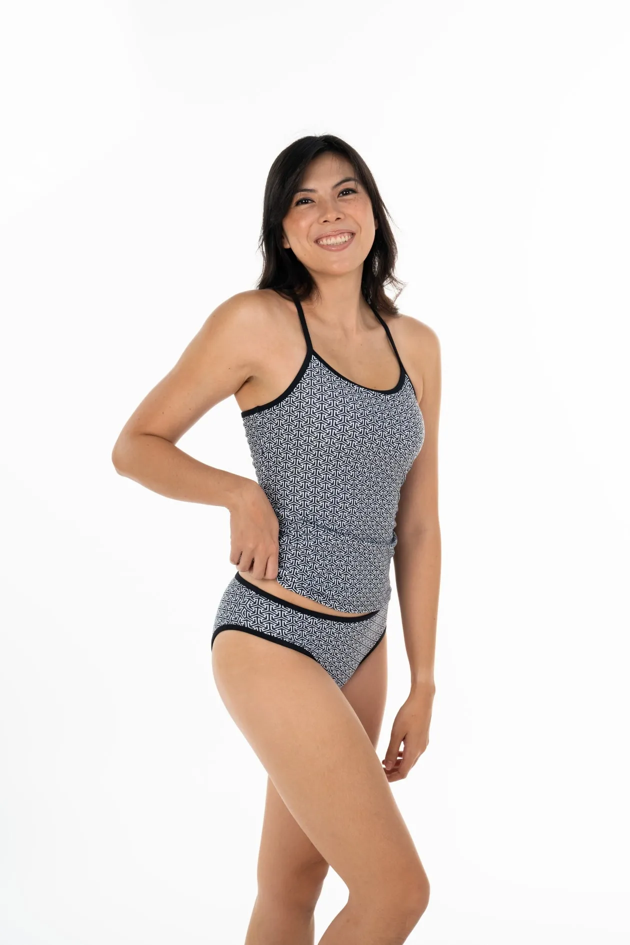 Coron Banded Tankini Top