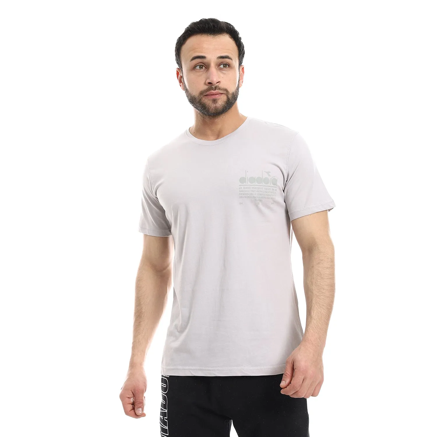 Diadora Men Cotton Printed  T-Shirt