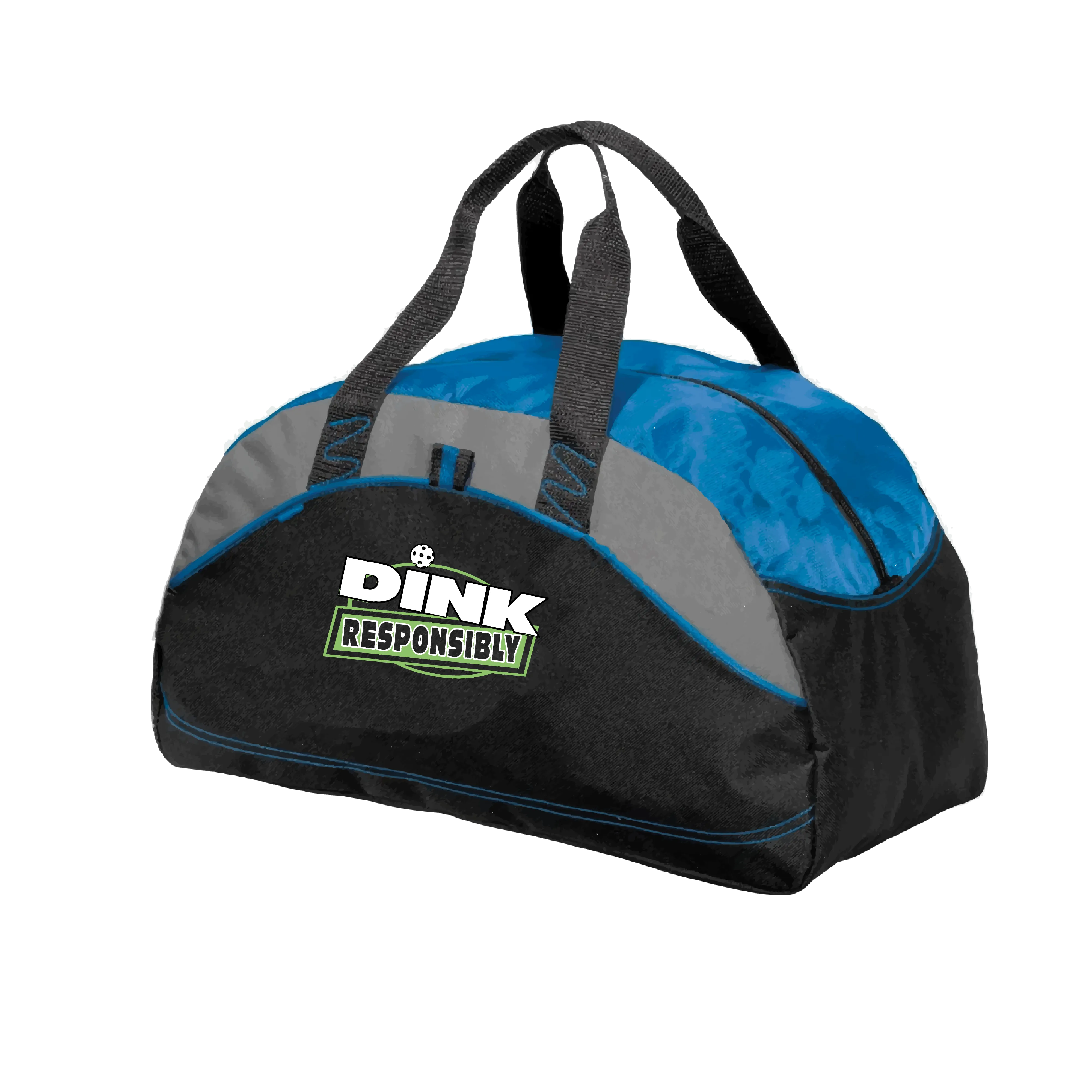 Dink Responsibly | Pickleball Sports Duffel | Medium Size Court Bag