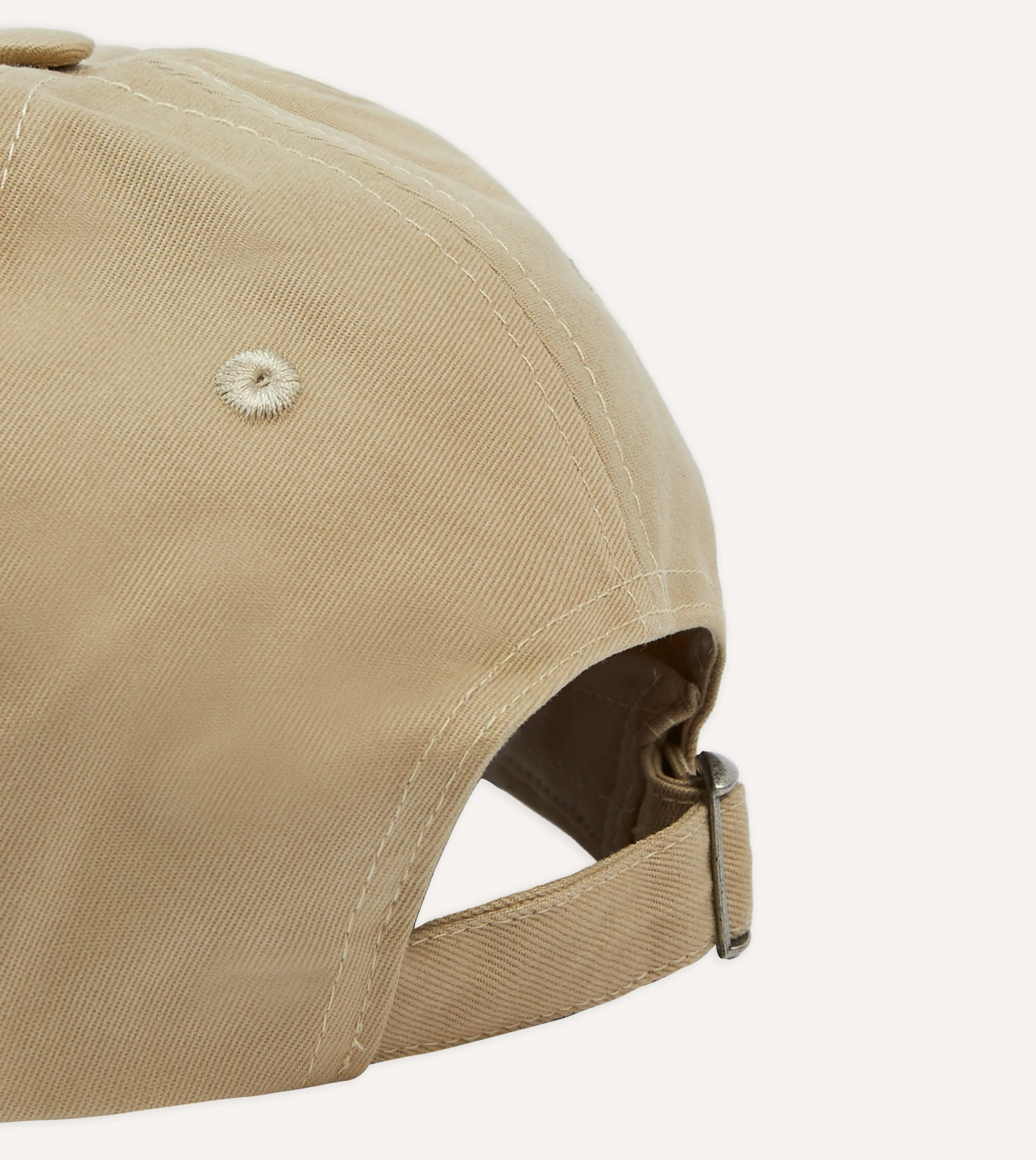 Ecru Soleil Cotton Twill Baseball Cap