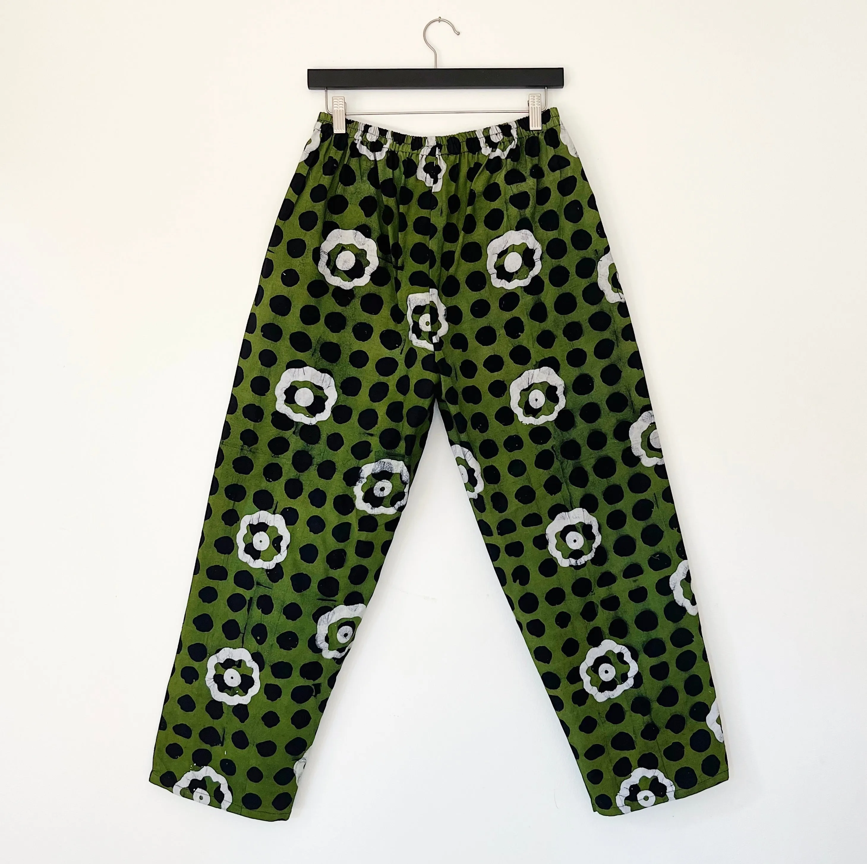 Fahari Bazaar | Lazy Pants in White Daisy on Green Print