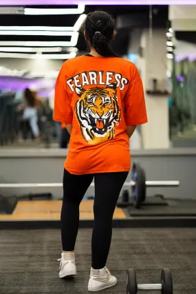 Fearless Roar Oversized T-shirt (ORANGE)