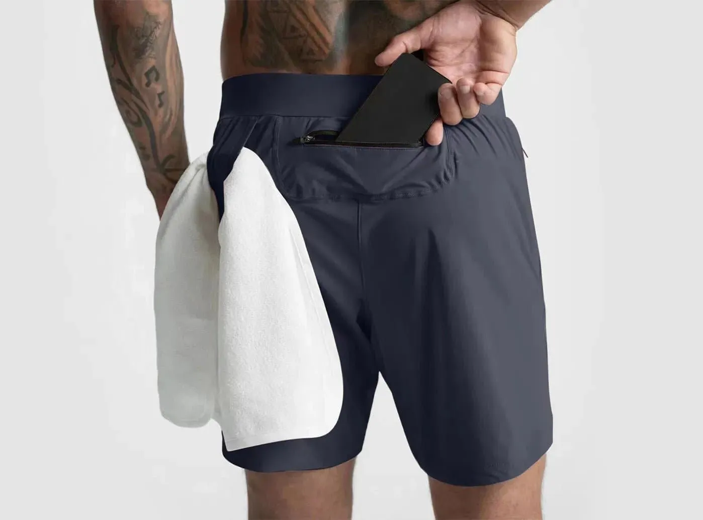 FitVille Men's QuickDry Sports Shorts V4