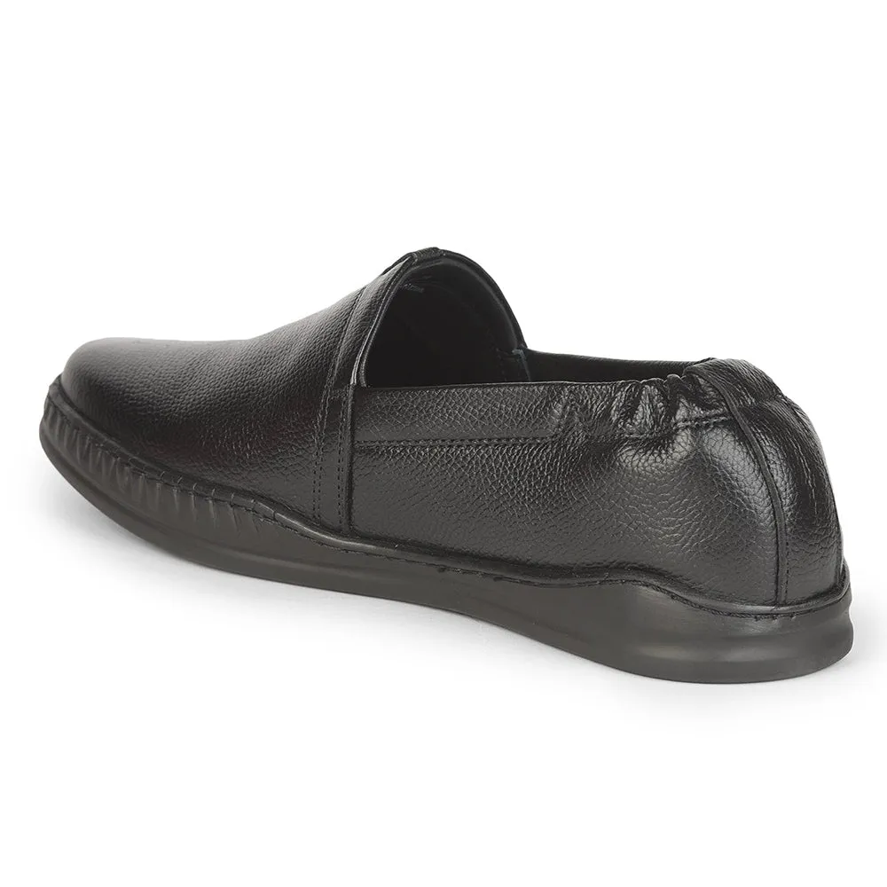 Fortune (Black) Casual Loafer Shoes For Men BM-29 By Liberty