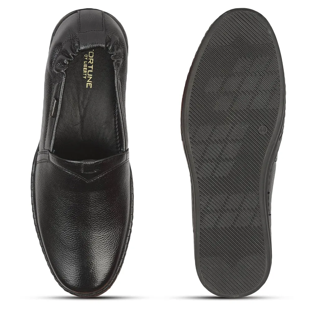 Fortune (Black) Casual Loafer Shoes For Men BM-29 By Liberty