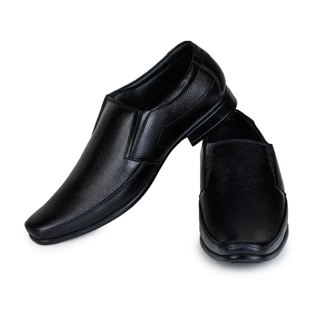 Fortune (Black) Classic Loafer Shoes For Men HOL-15 By Liberty