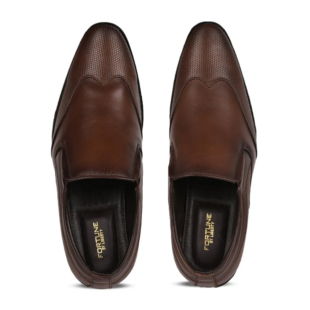 Fortune (Brown) Classic Loafer Shoes For Men JPL-119 By Liberty