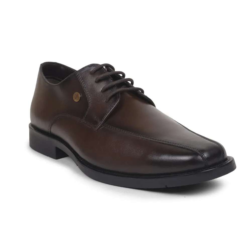 Fortune By Liberty Men ECO-01E Brown Formal Lacing Shoes