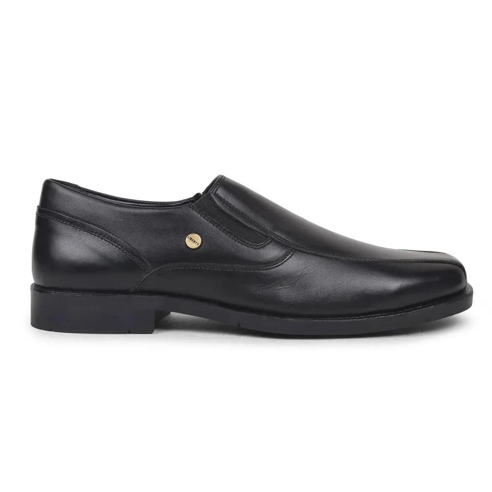 Fortune By Liberty Men ECO-02E Black Formal Non Lacing Shoes