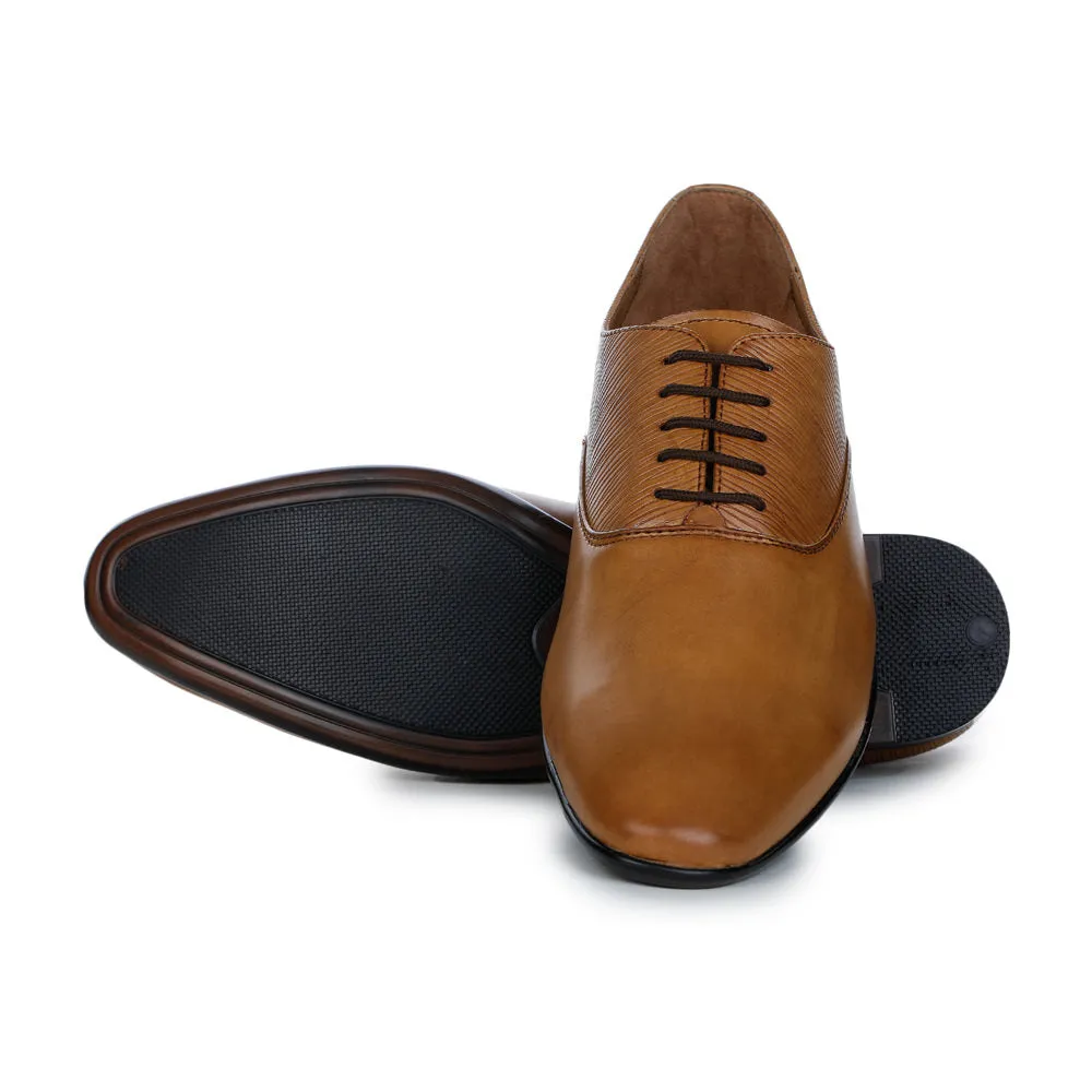 Fortune (Tan) Derby Shoes For Men FDY-109 By Liberty