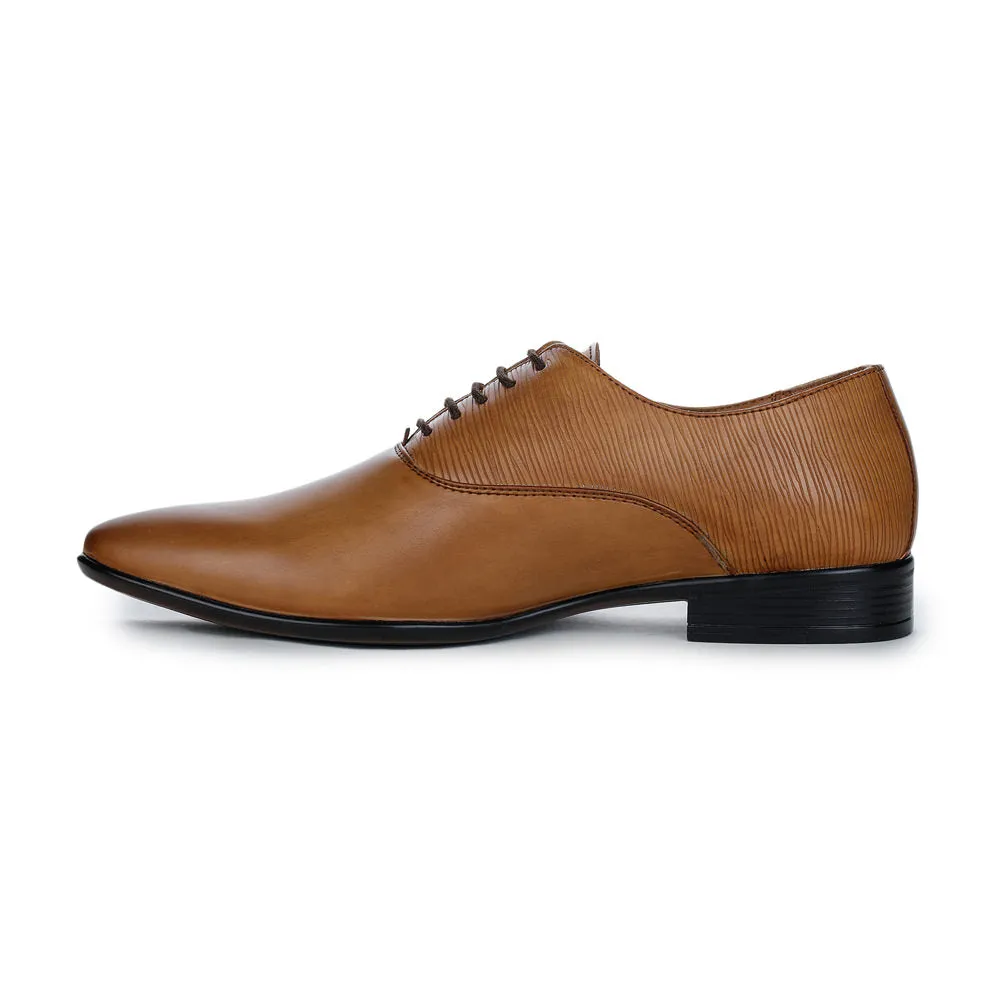 Fortune (Tan) Derby Shoes For Men FDY-109 By Liberty