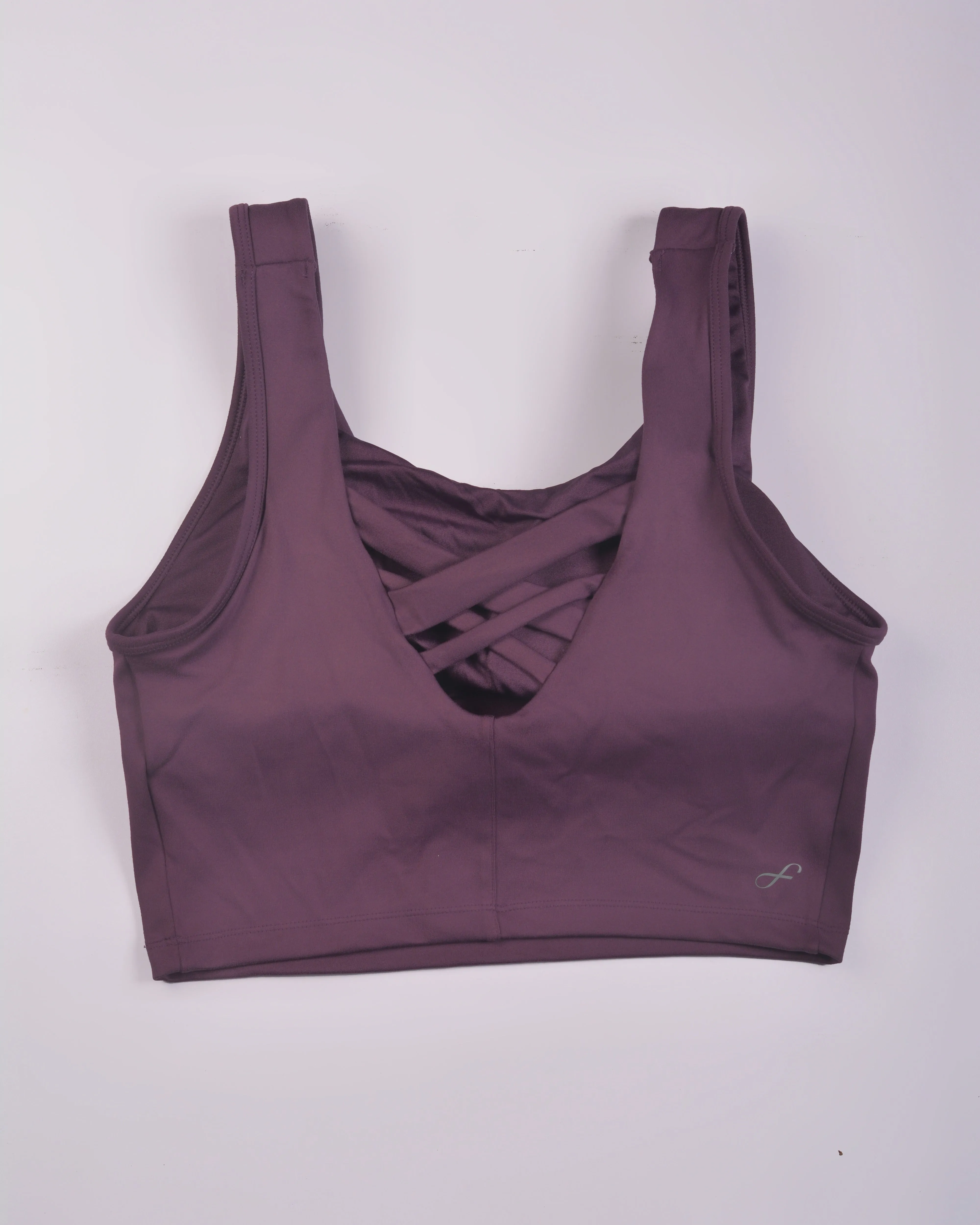 Freely Women's Angelica Long Low Support Sports Bra Purple Dark