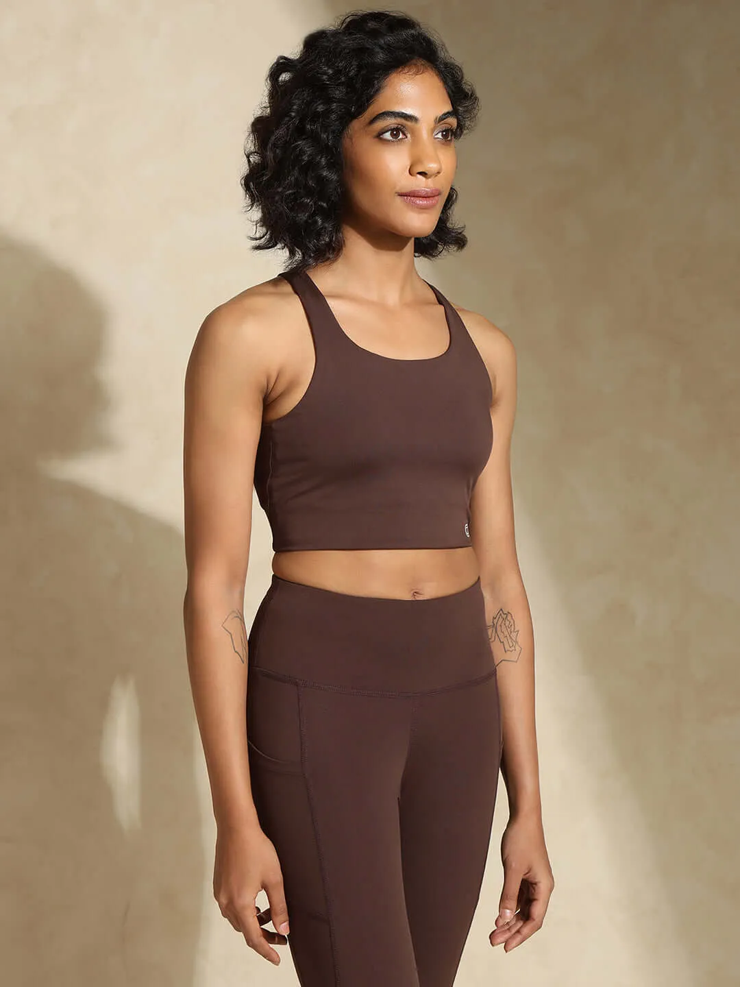 High Impact Action Bra & Aura Leggings Java